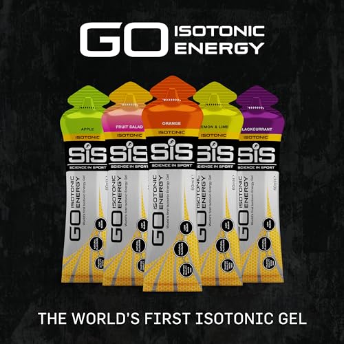 Science In Sport GO Isotonic Energy Gels, Low Sugar, 7-Pack, Assorted Flavours (60ml Each)