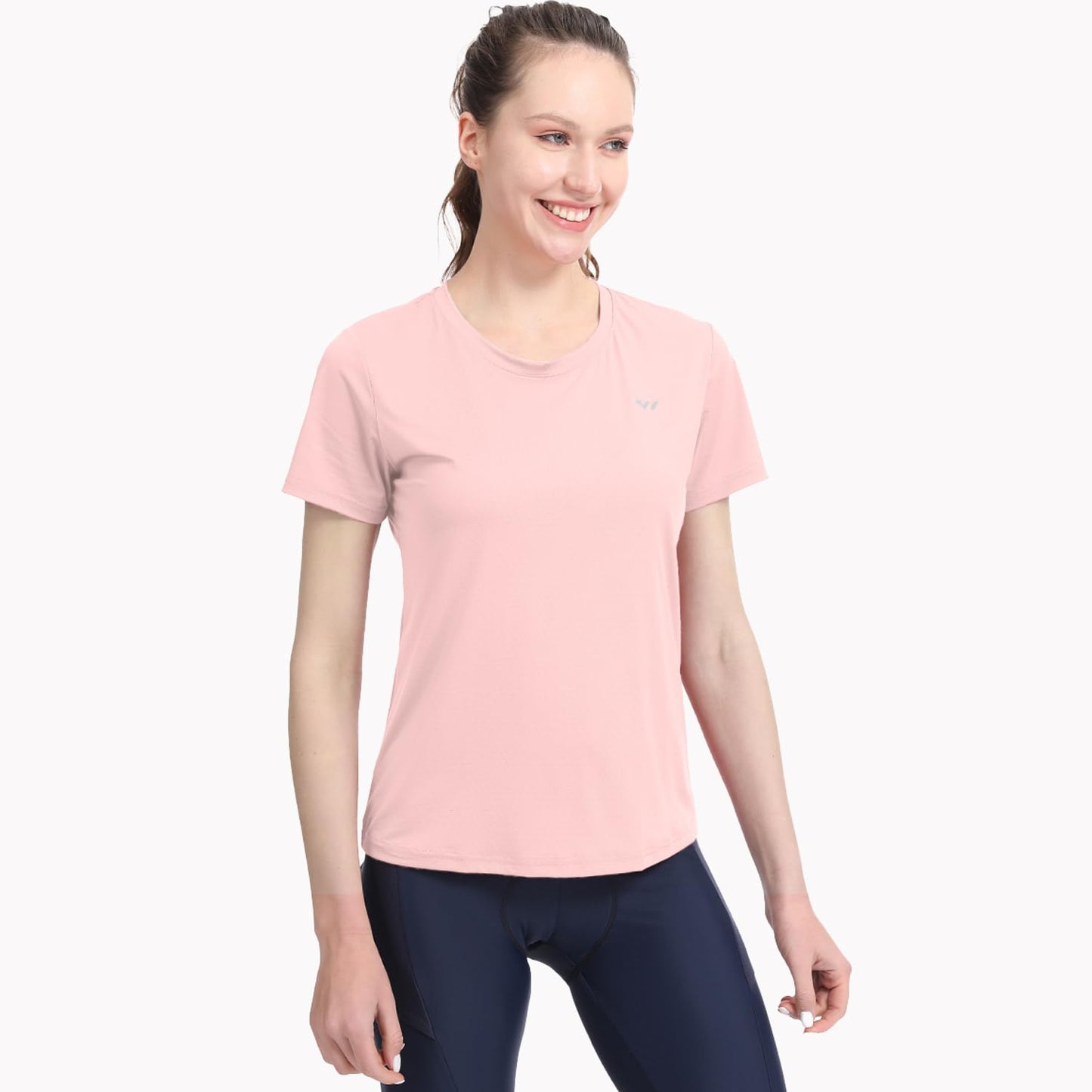 Wulibike Women's Running Tops – Quick-dry, breathable, UV-protected sports T-shirts with reflective details. Available in 3 or 5-pack. Perfect for workouts!