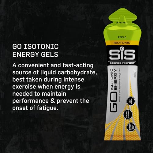 Science In Sport GO Isotonic Energy Gels, Low Sugar, 7-Pack, Assorted Flavours (60ml Each)