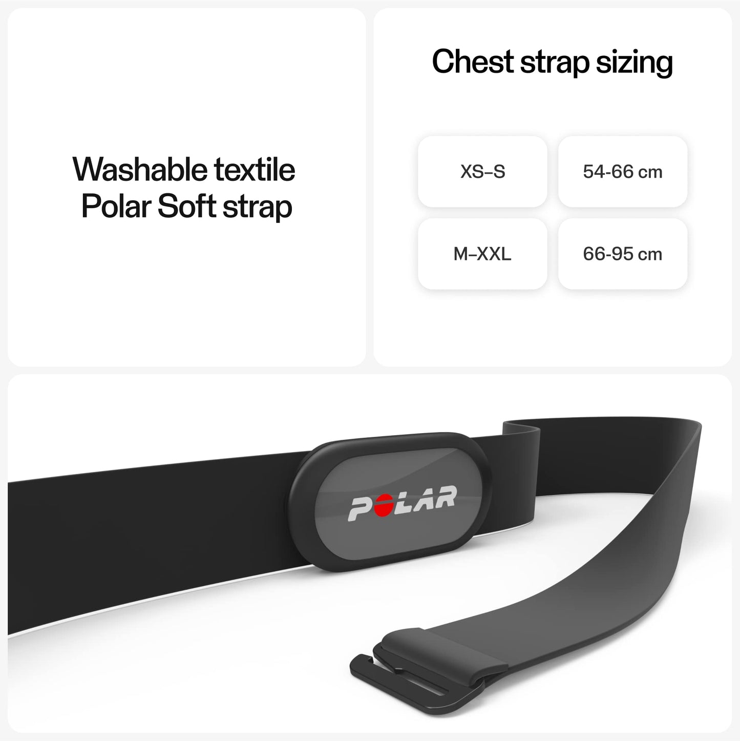 Polar H9 Heart Rate Sensor – ANT Plus/Bluetooth - Waterproof HR Monitor with Soft Chest Strap for Gym, Cycling, Running, Outdoor Sport