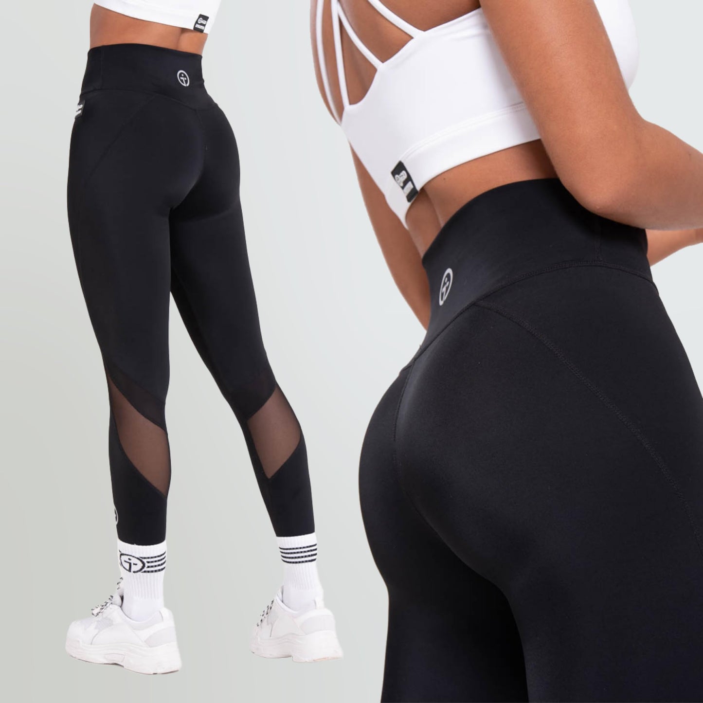 iGD Women's Non-Vented Compression Leggings V2 L Black