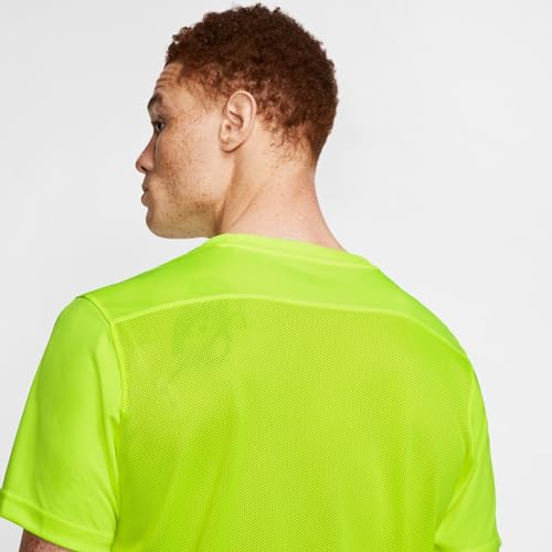 NIKE Mens Dri-fit Park 7 Jby Sweatshirt, Volt/Black,