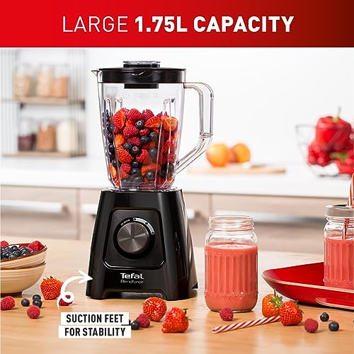 Tefal Blendforce II BL420840, 600W, 2L jug, 4 blades, 2 speeds + pulse, ice crush, black.