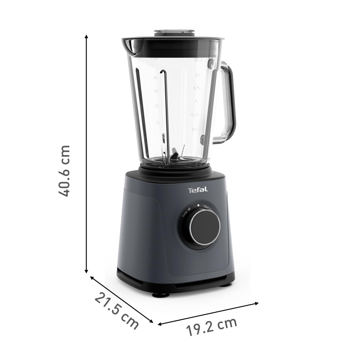 Tefal PerfectMix BL771BG0, 1200W, 2L glass jar, Powelix blades, removable blades, grey