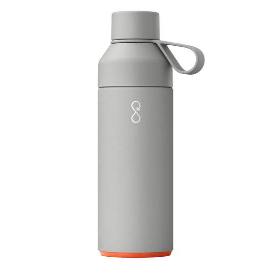 Ocean Bottle - Recycled Stainless Steel Drinks Reusable Water Bottle - Eco-Friendly & Reusable - Rock Grey - 500ml