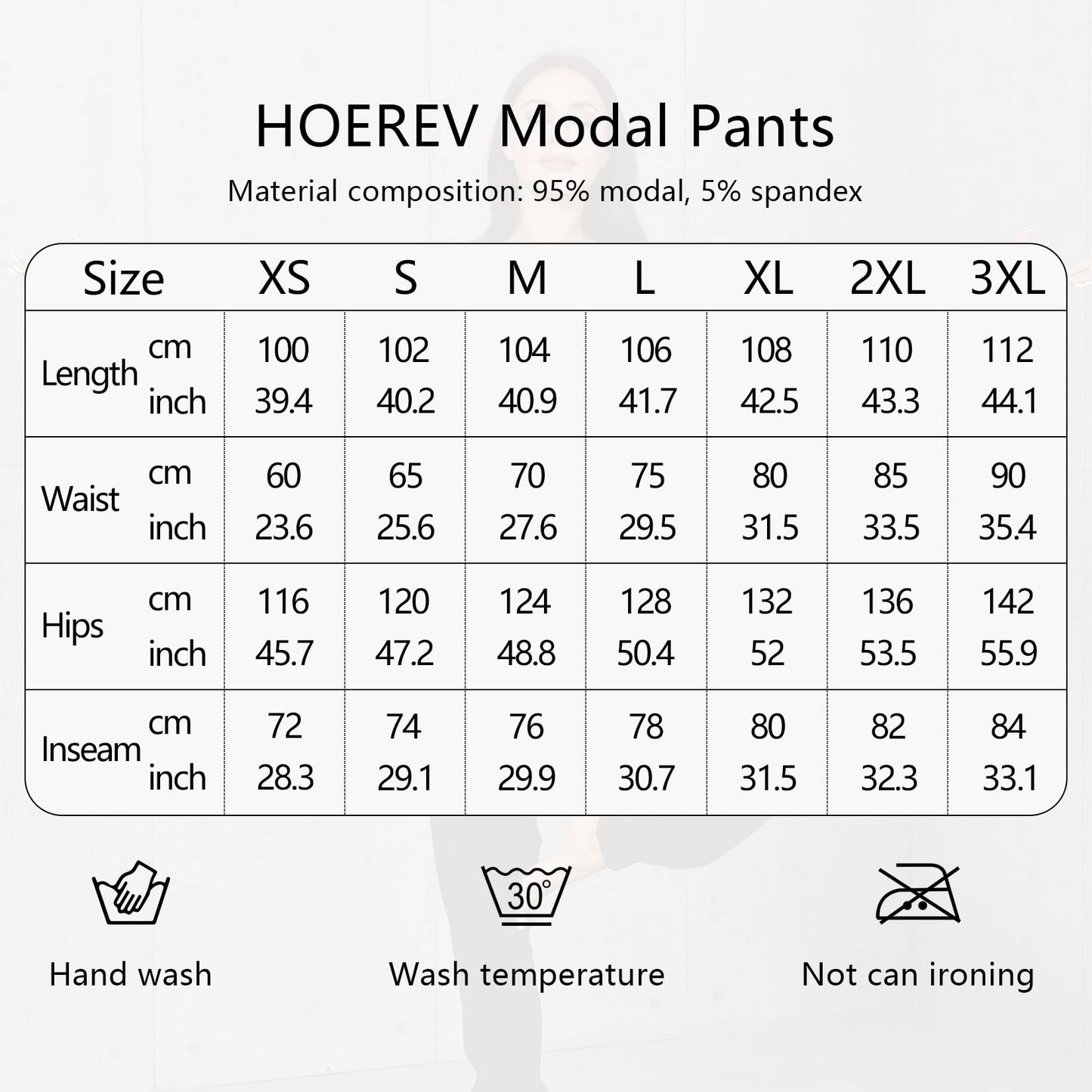 HOEREV Super Soft Modal Spandex Harem Yoga/ Pilates Pants (Black) (Large)