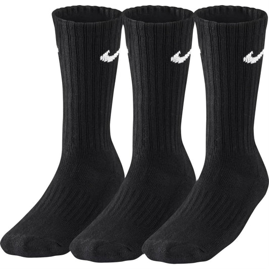 Nike Men's V Cush Crew 3P Value 108 Socks, Black/White,